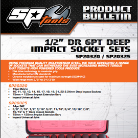 SP Tools SP20300 Socket Set 1/2in Drive 41 Piece Metric / Sae