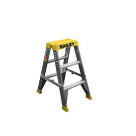 BAILEY PRO ALUMINIUM DOUBLE SIDED BIG TOP LADDER 3 STEP P/N FS13966