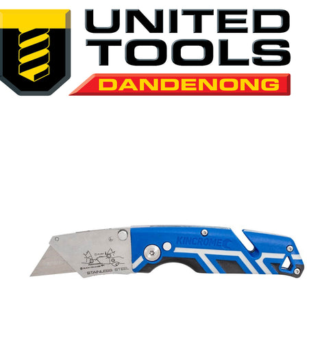 Kincrome Folding Utility Knife Triple Grip Handle P/n k6266