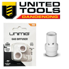 UNIMIG BINZEL STYLE GAS DIFFUSER TO SUIT MB OR SB 36 P/N PCGD36