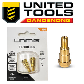 UNIMIG BINZEL STYLE TIP HOLDER TO SUIT MB or SB 24 P/N PCTH24