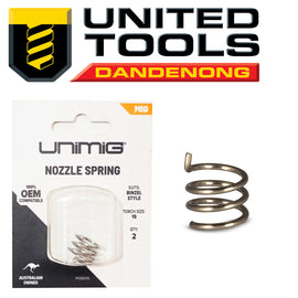 UNIMIG BINZEL STYLE NOZZLE SPRING TO SUIT MB OR SB 15 P/N PGNS15