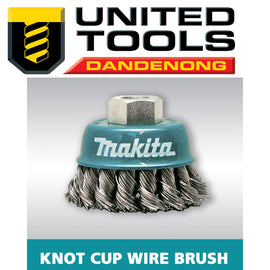 Makita Knot Cup Wire Brush 60mm x M10 P/n D-55142