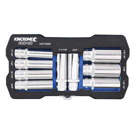 KINCROME LOK-ON™ SOCKET SET 9 PIECE 1/2" DRIVE - IMPERIAL K27059 INC FREE DELIVERY