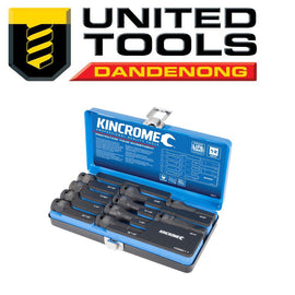KINCROME HEX IMPACT SOCKET SET 10 PIECE 1/2" DRIVE - IMPERIAL P/N 28211 INC FREE DELIVERY