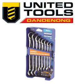 KINCROME METRIC COMB RATCHETING OPEN END GEAR SPANNER SET P/N K3098 INC FREE DELIVERY