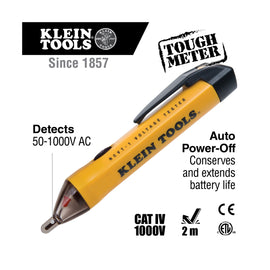 Klein Non-Contact Voltage Tester Pen, 50 to 1000 Volts P/n NCVT-1